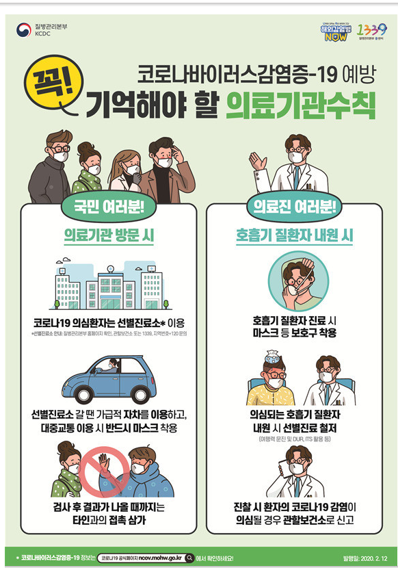 "코로나바이러스감염증-19 예방관련 국민행동요령"